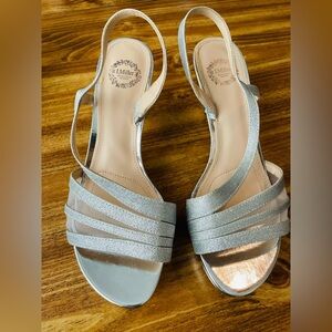 Women’s I.Miller Beautiful Shoes Sliver Heels Size 8